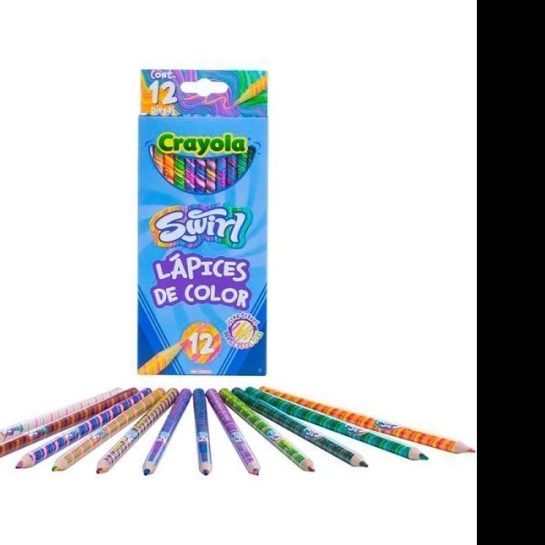 COLORES EST.C12 L. CRAYOLA REDONDO SWIRL 687510 C.24